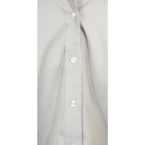 Orvis wrinkle free button down shirt olive L 14 16 - Picture 7 of 8
